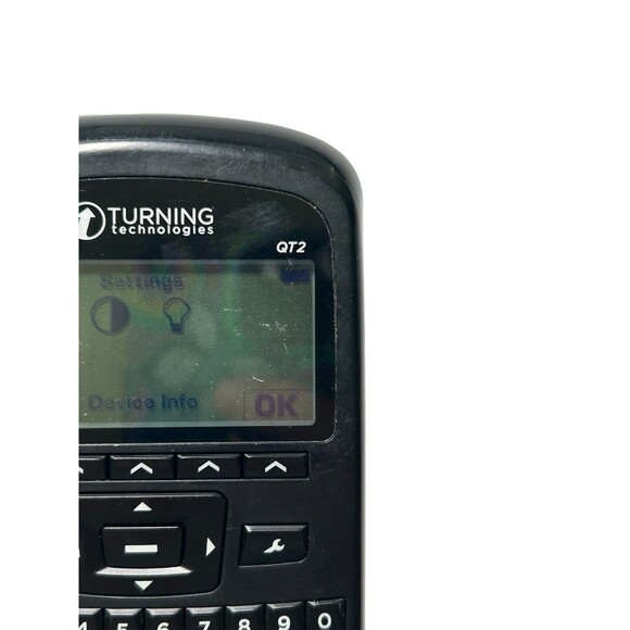 TURNING TECHNOLOGIES RESPONSE CARD QT2 RCQR 02 CLICKER QWERTY- Tested- Works - Picture 3 of 9